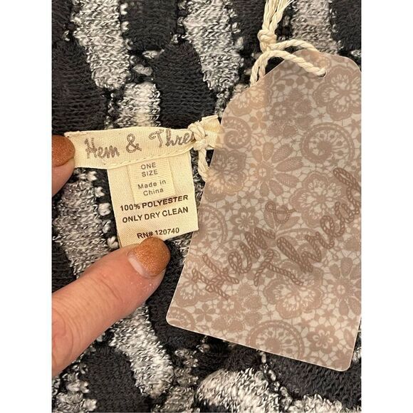 Hem & Thread women’s one size cardigan grey NWT - Picture 5 of 5